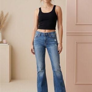 American Eagle Outfitters Women's Bootcut Jeans - Light Blue Wash